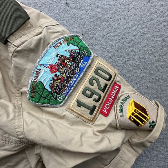 Boy Scouts of America BSA Uniform Shirt Womens Ladies Large Patches Short Sleeve - Picture 5 of 11